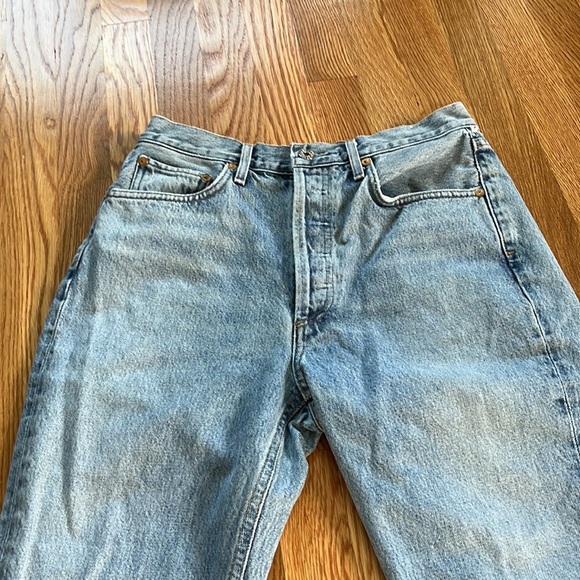 NWOT Agolde Riley High Rise Straight Crop Jeans Size 28 - Picture 12 of 16